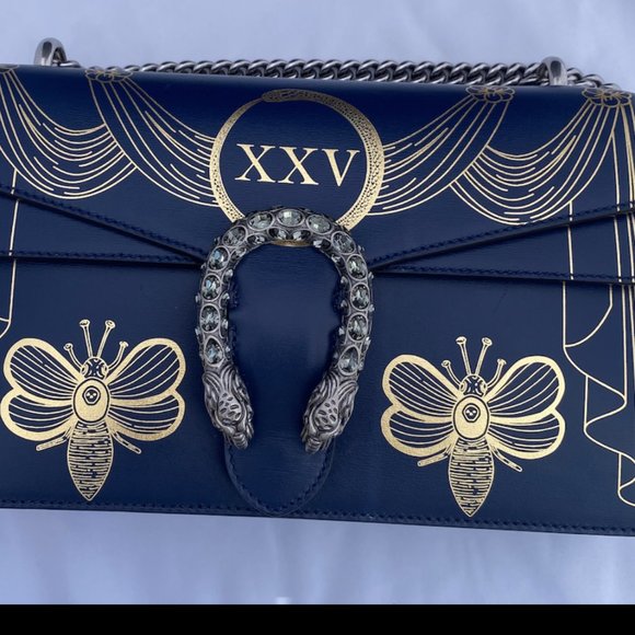 Gucci Dionysus Hand Painted Shoulder Bag in Blue - Picture 14 of 14